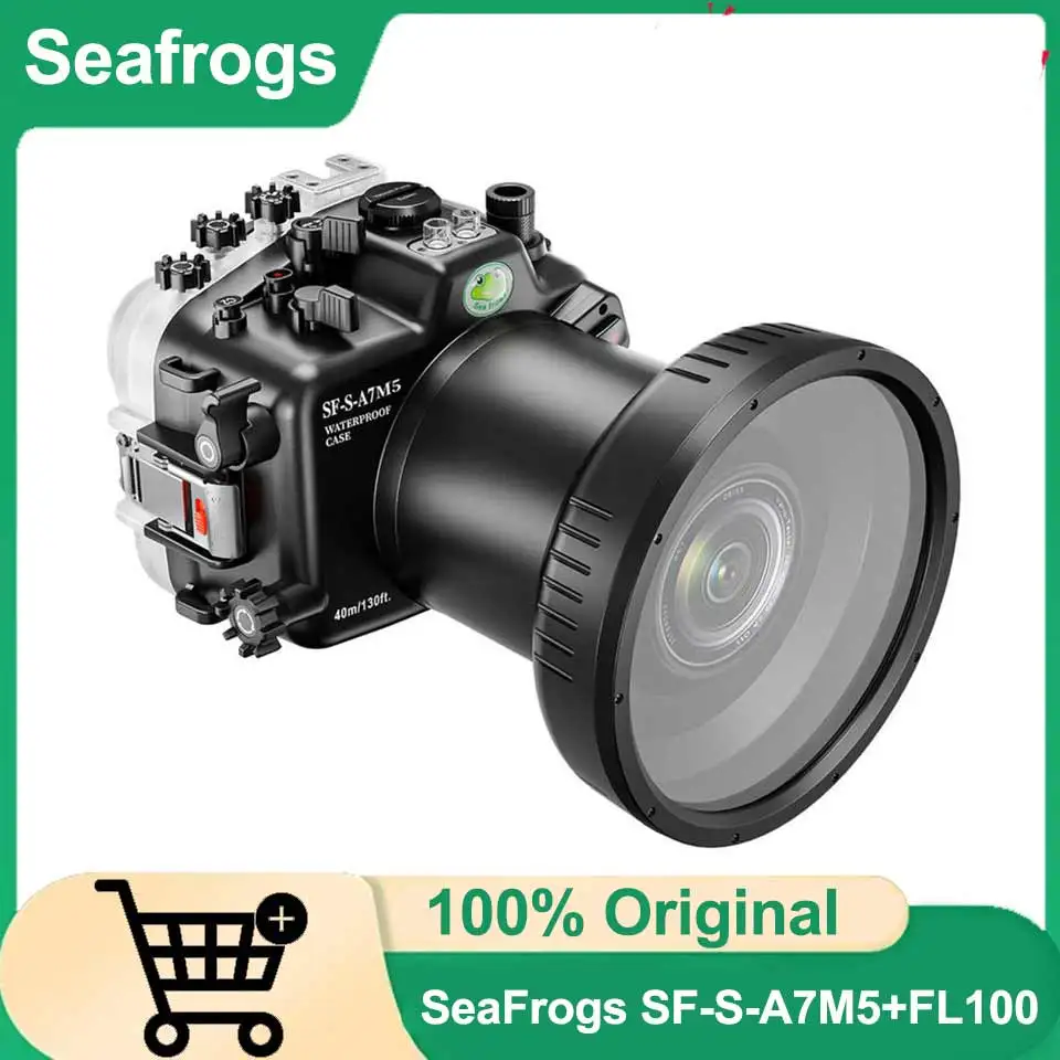 Подводный бокс Sea Frogs 40M/130FT для Sony A7M5 с длинным плоским портом FL100
Подводный бокс Sea Frogs 40M/130FT для Sony A7M5 с длинным плоским портом FL100