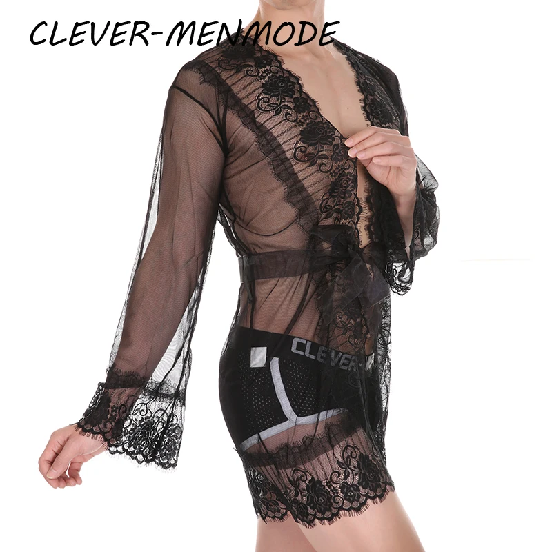Sexy Ultra Thin Transparent See-Through Nightdress Men's women Lace Outfit Tether Erotic Nightgown Mesh V-Neck Erotic Lingerie
Sexy Ultra Thin Transparent See-Through Nightdress Men's women Lace Outfit Tether Erotic Nightgown Mesh V-Neck Erotic Lingerie