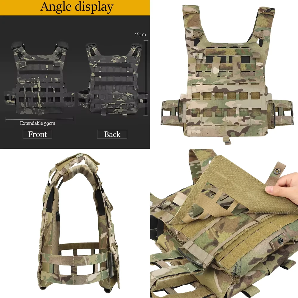 Tactical SPC Hunting Vest Laser Cut Molle Light Weight Training Vest Carrier Lightweight Paintball Chest Rig Training Gear
Tactical SPC Hunting Vest Laser Cut Molle Light Weight Training Vest Carrier Lightweight Paintball Chest Rig Training Gear