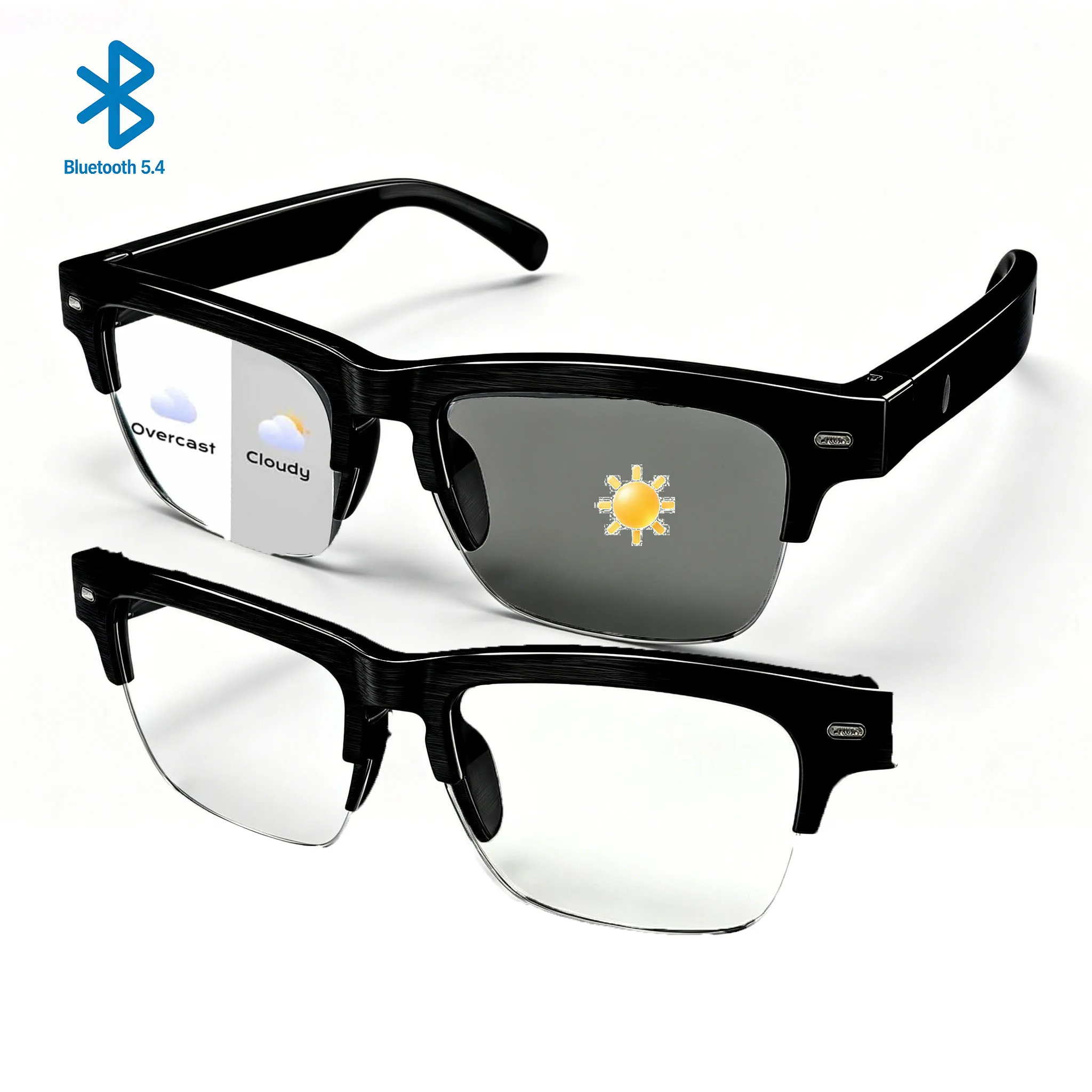 Smart Glasses Ultra-Light Playback Open-Ear Speakers Sunglasses Polarized Lens Smartglasses Bluetooth Glasses for Sports Travel
Smart Glasses Ultra-Light Playback Open-Ear Speakers Sunglasses Polarized Lens Smartglasses Bluetooth Glasses for Sports Travel