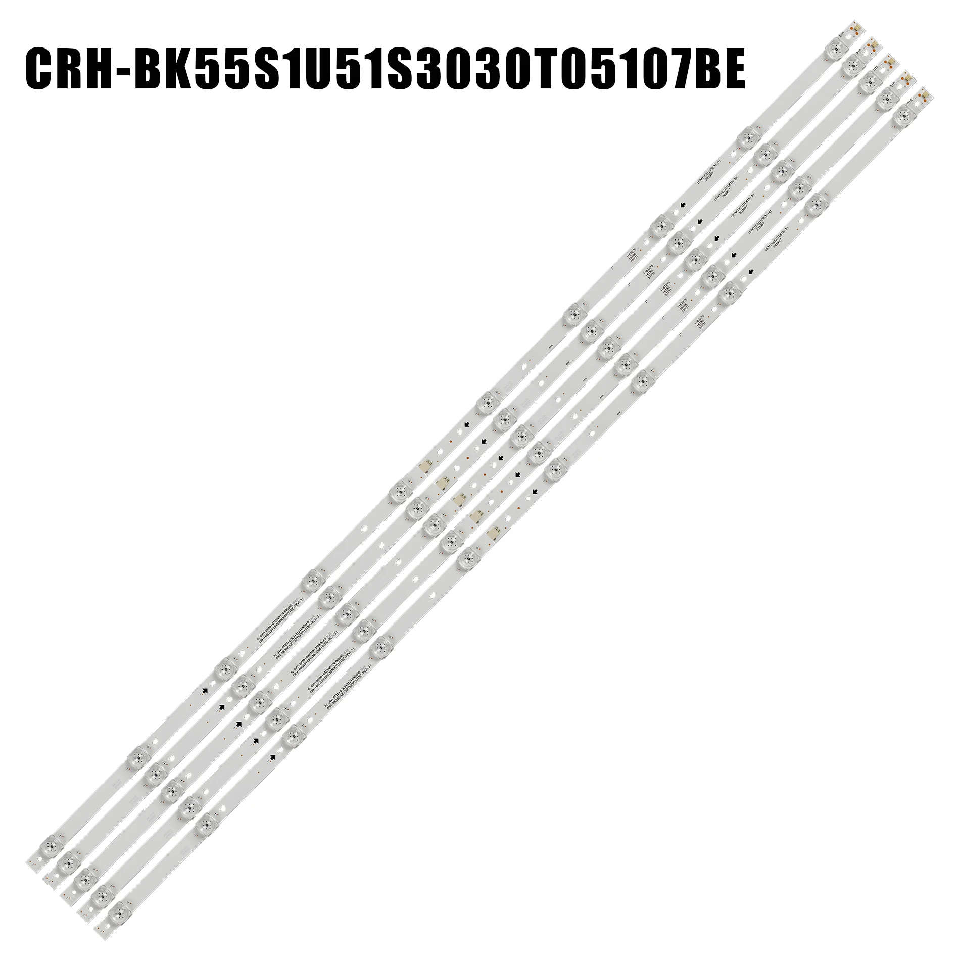 5Pcs/Set LED Strip CRH-BK55S1U51S3030T05107BE-REV1.3 B I W JS L2 E5 BUM S10 1 H55A6120 HZ55H50Y HZ55A65 HD550S1U51-T0\S1\GM\ROH
5Pcs/Set LED Strip CRH-BK55S1U51S3030T05107BE-REV1.3 B I W JS L2 E5 BUM S10 1 H55A6120 HZ55H50Y HZ55A65 HD550S1U51-T0\S1\GM\ROH