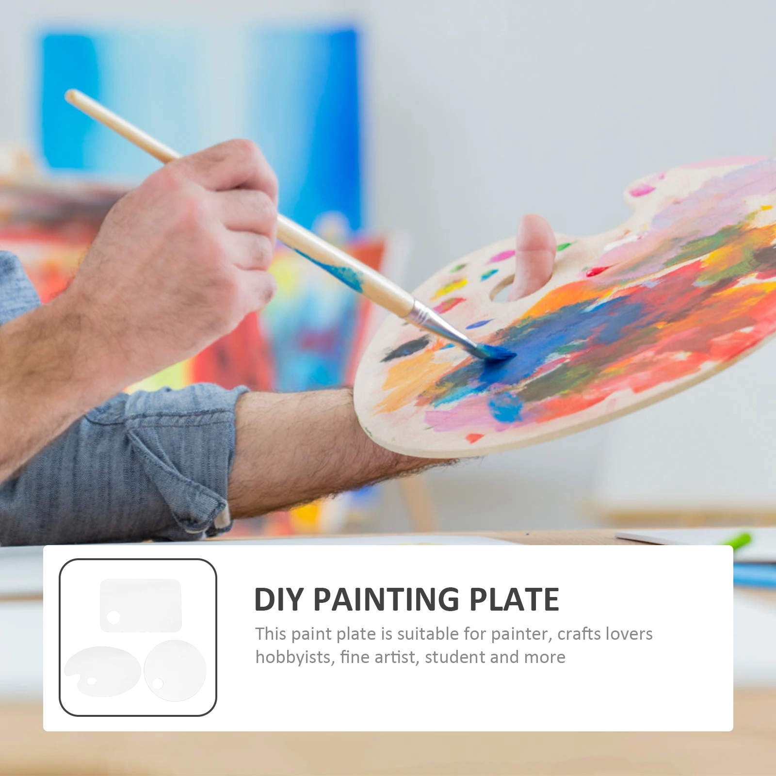 3pcs Oval Round Square Paint Tray For Acrylic Watercolor Oil Diy Color Mixing Plate Pigment Holder Durable Art Supplies Tool
3pcs Oval Round Square Paint Tray For Acrylic Watercolor Oil Diy Color Mixing Plate Pigment Holder Durable Art Supplies Tool