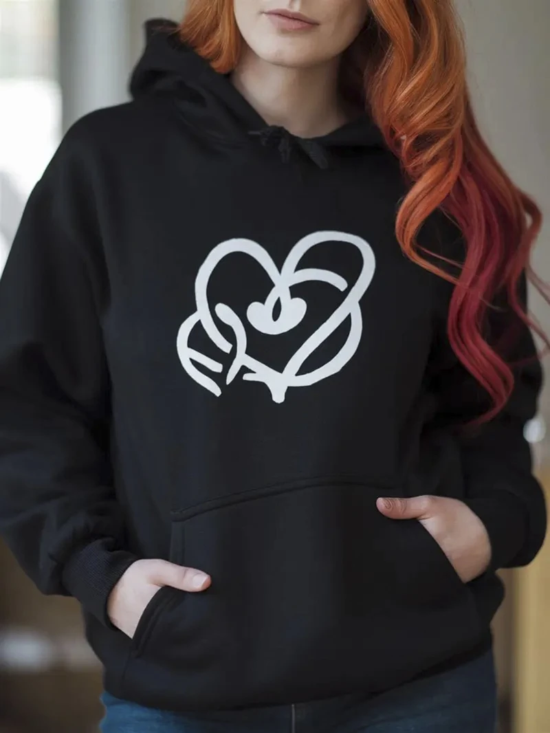 2025 Autumn and Winter Women's Casual Hoodie Heart Geometric Print Loose Fit Long High-end Luxury Is for Both Men and Women Top
2025 Autumn and Winter Women's Casual Hoodie Heart Geometric Print Loose Fit Long High-end Luxury Is for Both Men and Women Top