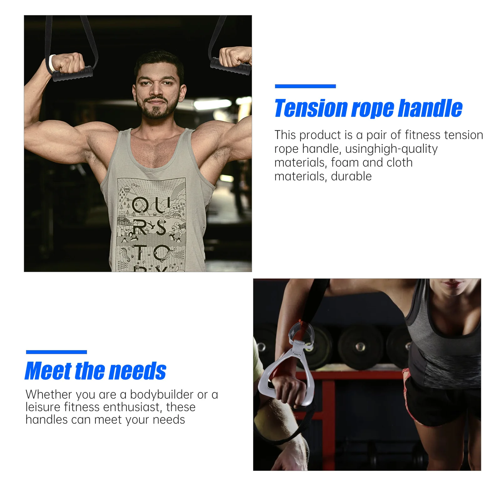 1 Pair Heavy Duty Fitness Handle Non-Slip Ergonomic Grip For Resistance Band Home Gym Workout Stretching Pull Rope Biceps Tricep
1 Pair Heavy Duty Fitness Handle Non-Slip Ergonomic Grip For Resistance Band Home Gym Workout Stretching Pull Rope Biceps Tricep