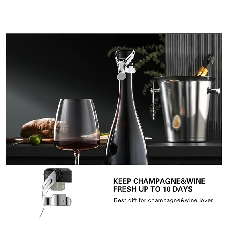 MAKE-4PCS Champagne&Wine Bottle Stoppers Stainless Steel Leak Proof Keep Fresh Reusable Saver Silver
MAKE-4PCS Champagne&Wine Bottle Stoppers Stainless Steel Leak Proof Keep Fresh Reusable Saver Silver