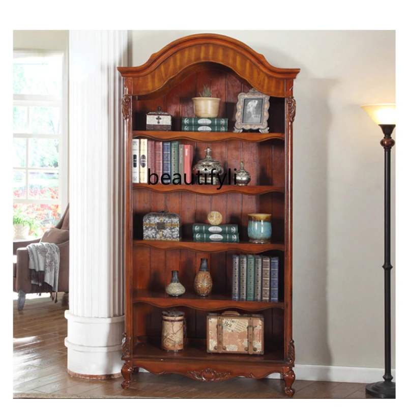 yj American Bookcase Bookshelf Solid Wood Bookcase Vintage Bookshelf European Shelf Multi-Layer Shelf Floor
yj American Bookcase Bookshelf Solid Wood Bookcase Vintage Bookshelf European Shelf Multi-Layer Shelf Floor