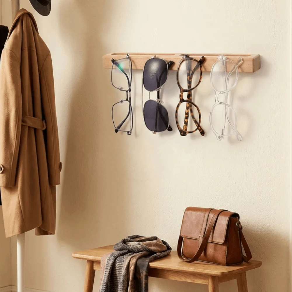 Wall Mounted Sunglasses Storage Rack Wooden Space-Saving Eyeglasses Display Stand Rectangle No Drill Sunglasses Organizer
Wall Mounted Sunglasses Storage Rack Wooden Space-Saving Eyeglasses Display Stand Rectangle No Drill Sunglasses Organizer