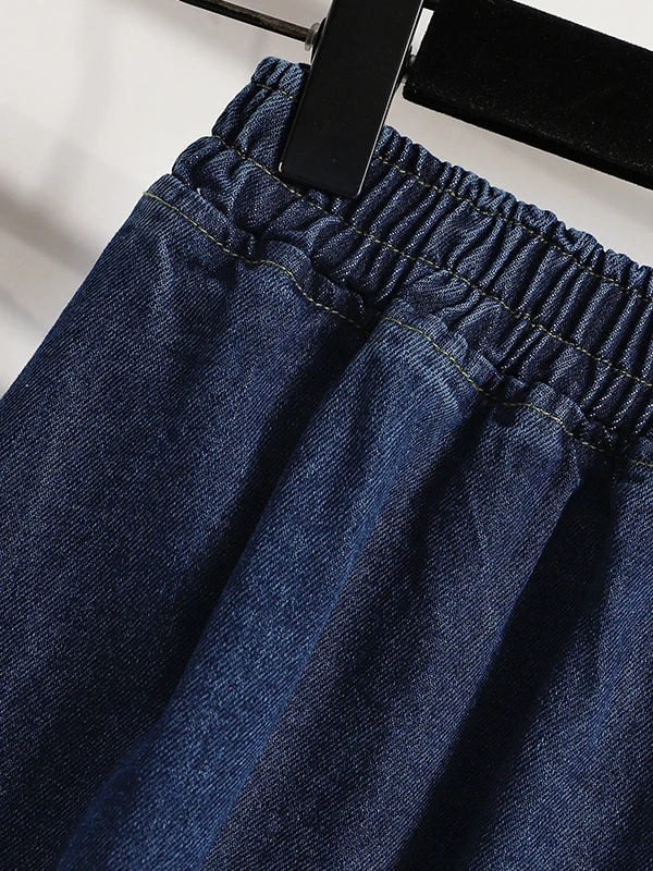 Retro Blue Denim A-Line Skirt Women's plus Size High Waist Slimming Versatile f-length Skirts Casual Cotton Blend
Retro Blue Denim A-Line Skirt Women's plus Size High Waist Slimming Versatile f-length Skirts Casual Cotton Blend