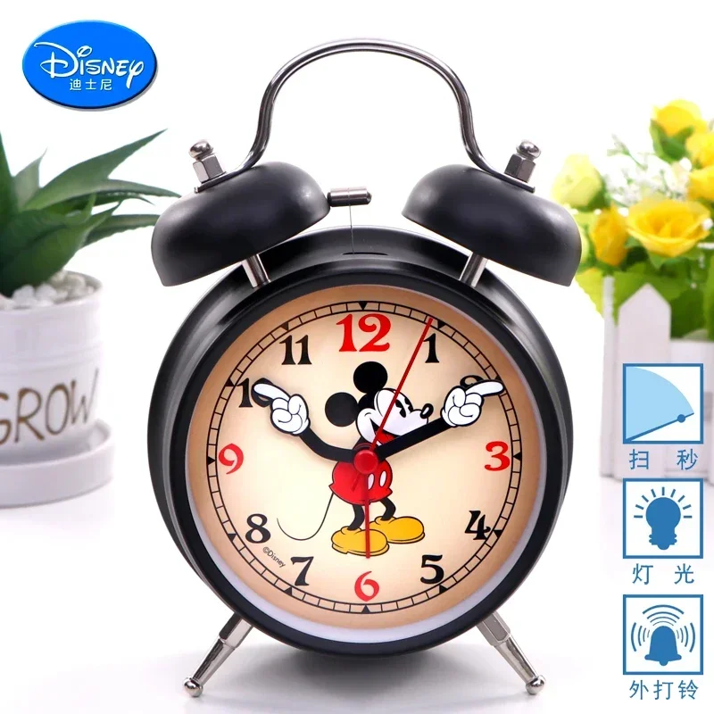 Disney Mickey Creative Metal Loud Alarm Clock for Children Bedside Mute Night Light Cute Student Bedroom Red Ban Black Wholesale
Disney Mickey Creative Metal Loud Alarm Clock for Children Bedside Mute Night Light Cute Student Bedroom Red Ban Black Wholesale