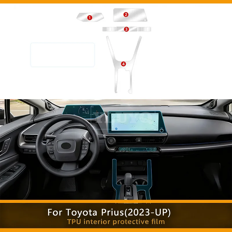 For Toyota Prius 2023-2024 Interior Car Center Console Navigation Screen Transparent TPU Protective Film Anti-scratch Repair
For Toyota Prius 2023-2024 Interior Car Center Console Navigation Screen Transparent TPU Protective Film Anti-scratch Repair