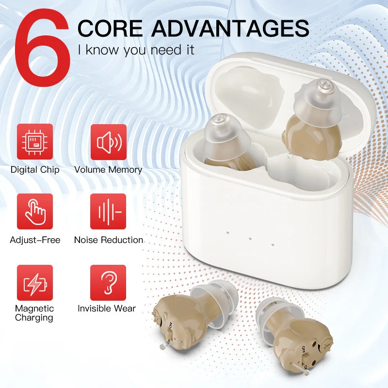 Magnetic Wireless Earbuds Digital Power Display Audiphone Loudspeaker Type-C Rechargeable Sound Amplifier For Hard of Listening
Magnetic Wireless Earbuds Digital Power Display Audiphone Loudspeaker Type-C Rechargeable Sound Amplifier For Hard of Listening