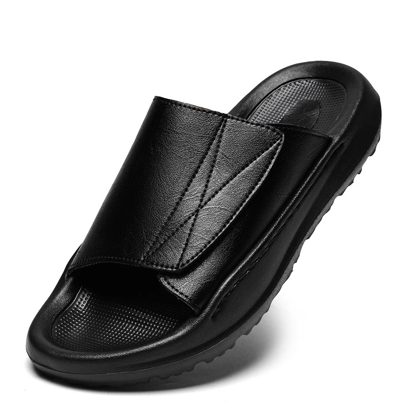 Genuine Leather Slides Soft Comfortable Non-slip Indoor Outdoor Casual Slippers
Genuine Leather Slides Soft Comfortable Non-slip Indoor Outdoor Casual Slippers