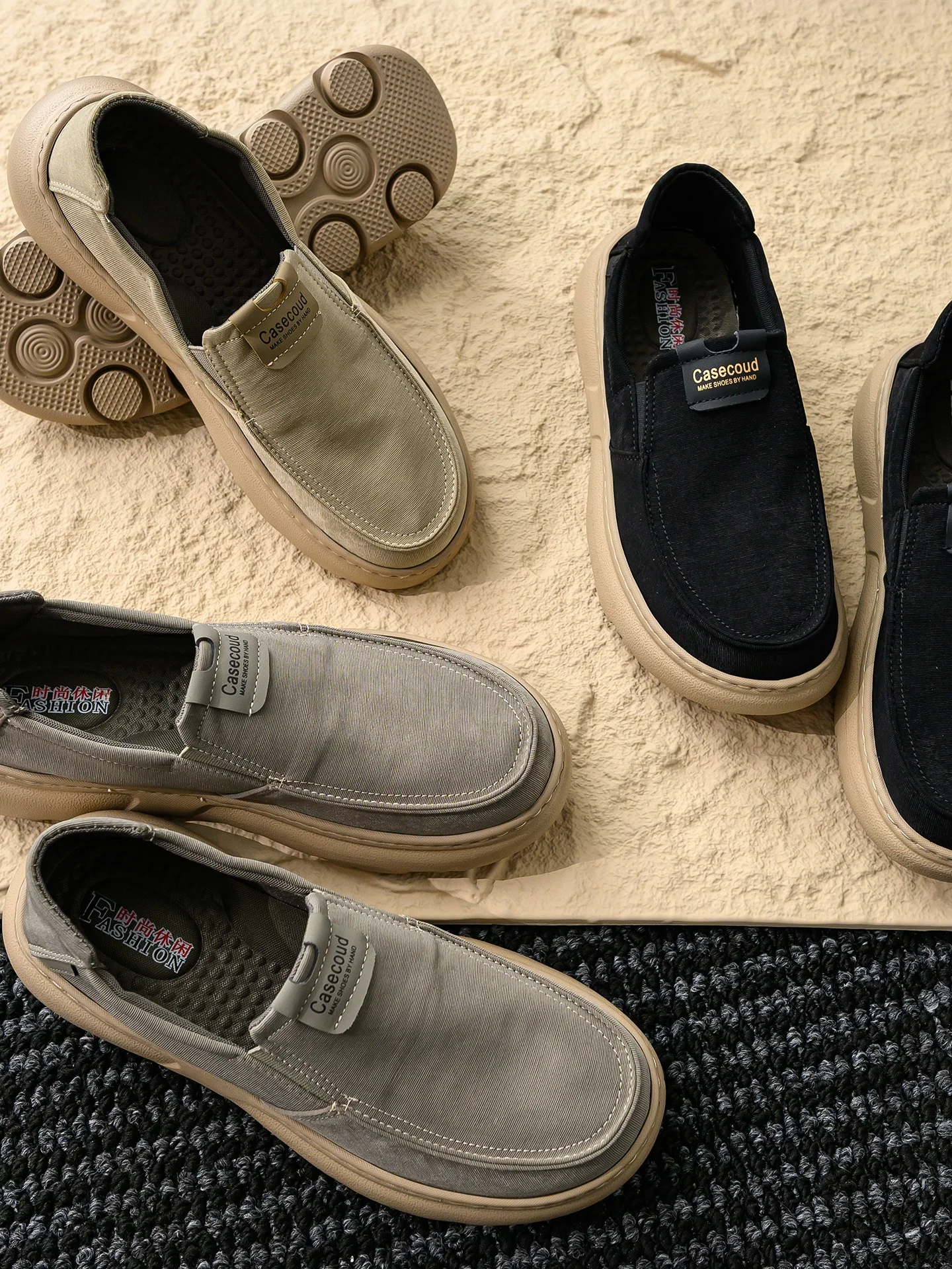 Breathable Casual Shoes Men's Slip-On Versatile Comfortable Soft Bottom Anti-Slip Spring Summer Fashion Flat Footwear
Breathable Casual Shoes Men's Slip-On Versatile Comfortable Soft Bottom Anti-Slip Spring Summer Fashion Flat Footwear