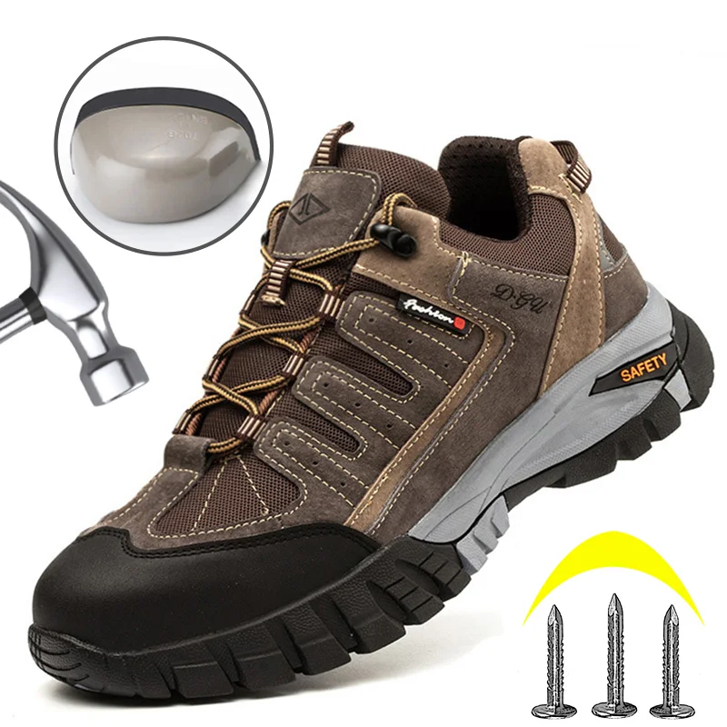 Men Safety Boots Anti-smash Work Safety Shoes With Steel Toe Anti-stab Safety Sneakers Indestructible Wear Resistant Work Shoes
Men Safety Boots Anti-smash Work Safety Shoes With Steel Toe Anti-stab Safety Sneakers Indestructible Wear Resistant Work Shoes