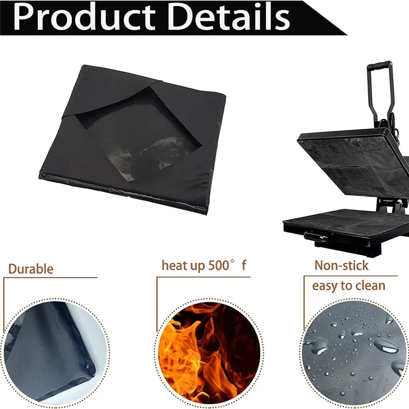 2 PCS Heat Press Platen Wrap Cover, Heat Resistant Protector for Protecting Sublimation Heat Pressing Machine A Black HOT
2 PCS Heat Press Platen Wrap Cover, Heat Resistant Protector for Protecting Sublimation Heat Pressing Machine A Black HOT