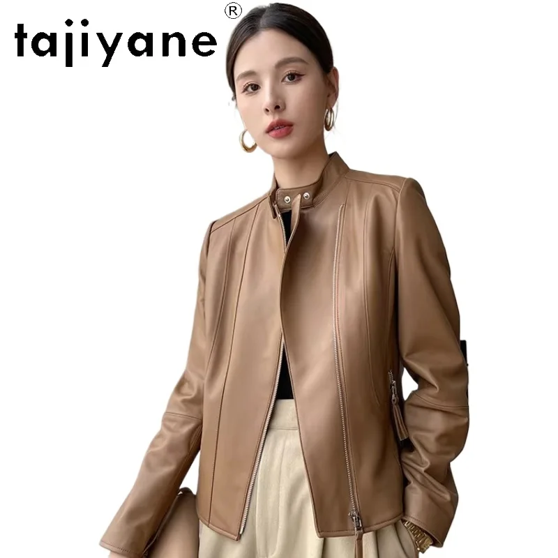 TAJIYANE куртка из натуральной овчины, женская короткая мотоциклетная куртка, высококачественные куртки из натуральной кожи, осенняя одежда 2024, шуба
TAJIYANE куртка из натуральной овчины, женская короткая мотоциклетная куртка, высококачественные куртки из натуральной кожи, осенняя одежда 2024, шуба