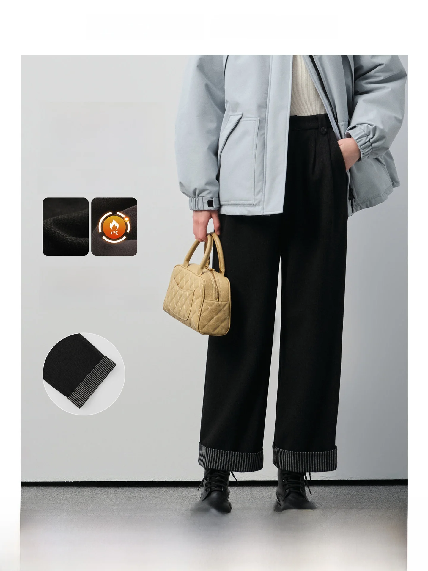 Rui plus Size Women's Casual Woolen Pants Straight Leg Wide Leg Spring New Style for Plump Women Fashionable Trousers
Rui plus Size Women's Casual Woolen Pants Straight Leg Wide Leg Spring New Style for Plump Women Fashionable Trousers