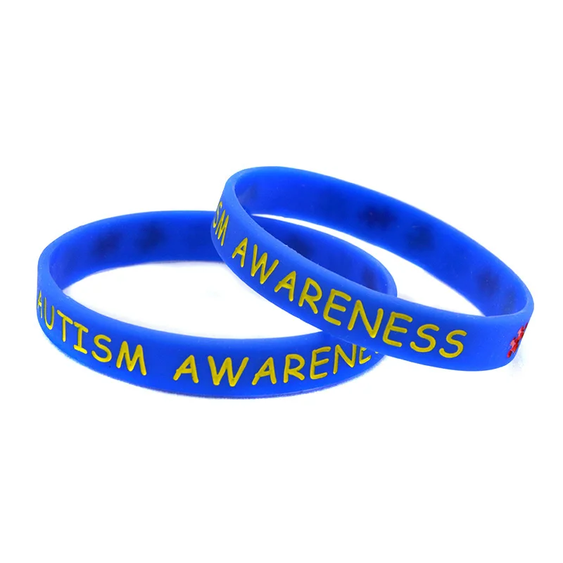 50 Pcs Autism Awareness Silicone Bracelet Engraved Puzzle Logo Rubber Wristband 2 Sizes
50 Pcs Autism Awareness Silicone Bracelet Engraved Puzzle Logo Rubber Wristband 2 Sizes