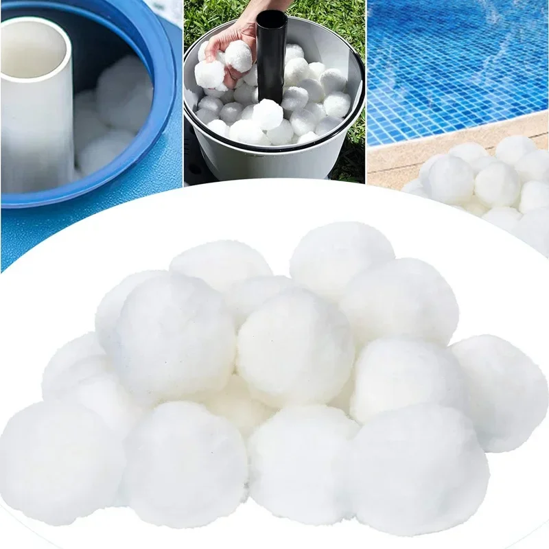 700g/1400g Water Fiber Cotton Balls Lightweight High Strength White Filter Ball Swimming Pool Cleaning Ball Pool Cleaning Tools
700g/1400g Water Fiber Cotton Balls Lightweight High Strength White Filter Ball Swimming Pool Cleaning Ball Pool Cleaning Tools
