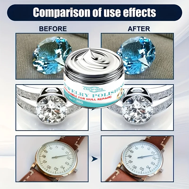 High-end jewelry polishing paste, suitable for polishing various metal cases of jewelry and watches
High-end jewelry polishing paste, suitable for polishing various metal cases of jewelry and watches