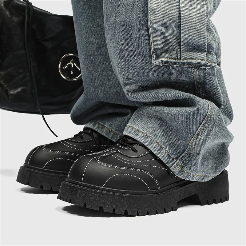Men Leather Shoes Creative Spider Web Stitch Casual Sneakers Comfortable Business Flats Skateboard Sports Shoes Walking Loafers
Men Leather Shoes Creative Spider Web Stitch Casual Sneakers Comfortable Business Flats Skateboard Sports Shoes Walking Loafers