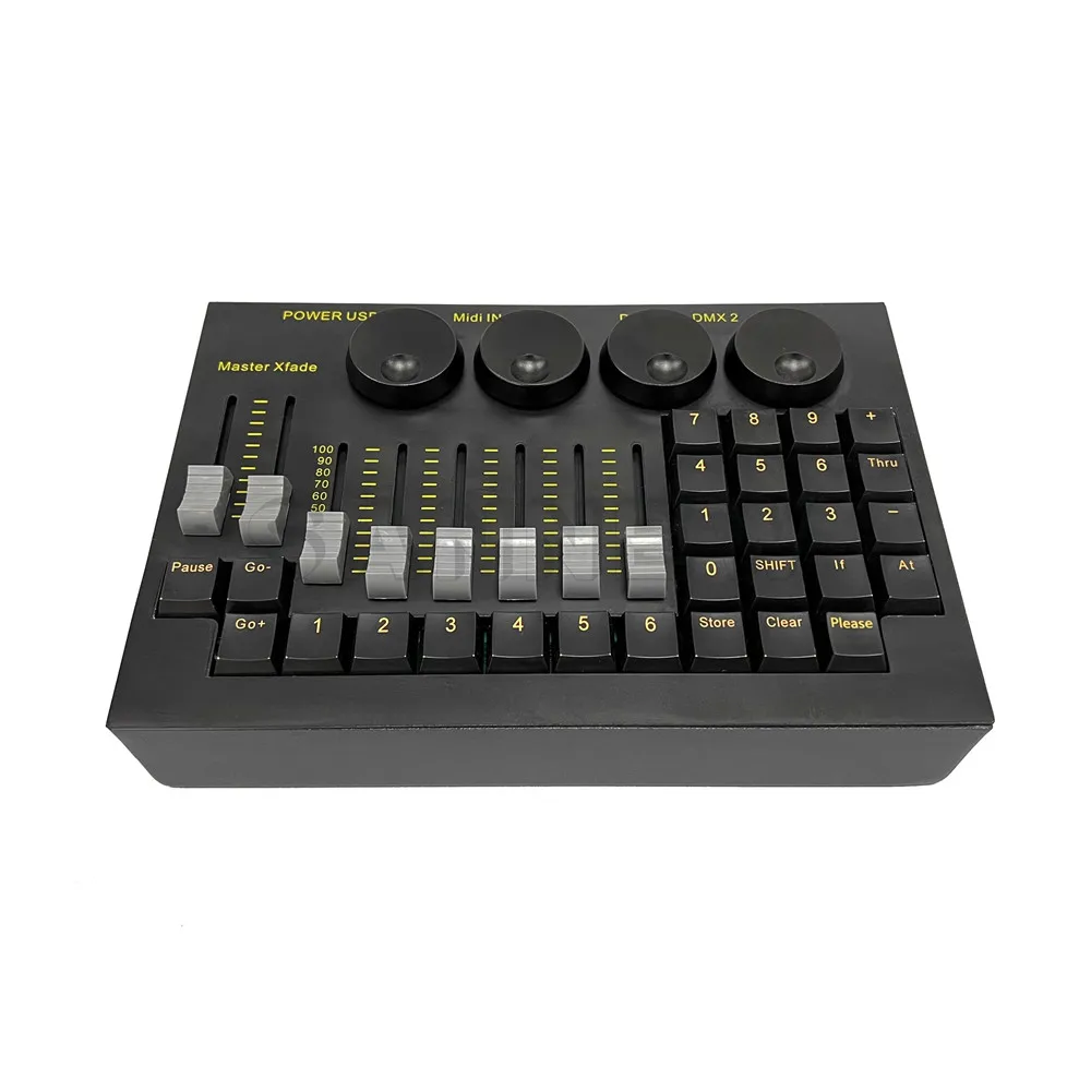 DJ Console for Stage Lighting Mini Command Wing Controller DMX512 Moving Head Laser Par Disco Light Control
DJ Console for Stage Lighting Mini Command Wing Controller DMX512 Moving Head Laser Par Disco Light Control