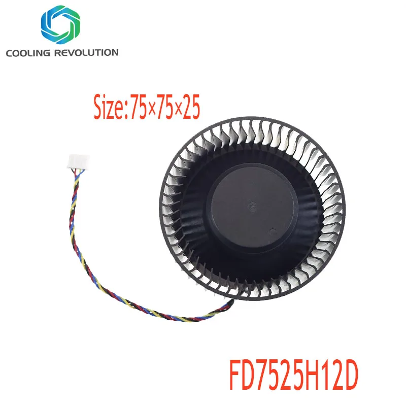 75MM FD7525H12D DC12V 1.20AMP 4-Pin graphics card fan For ZOTAC Gaming GeForce RTX2060 Graphics card fan
75MM FD7525H12D DC12V 1.20AMP 4-Pin graphics card fan For ZOTAC Gaming GeForce RTX2060 Graphics card fan