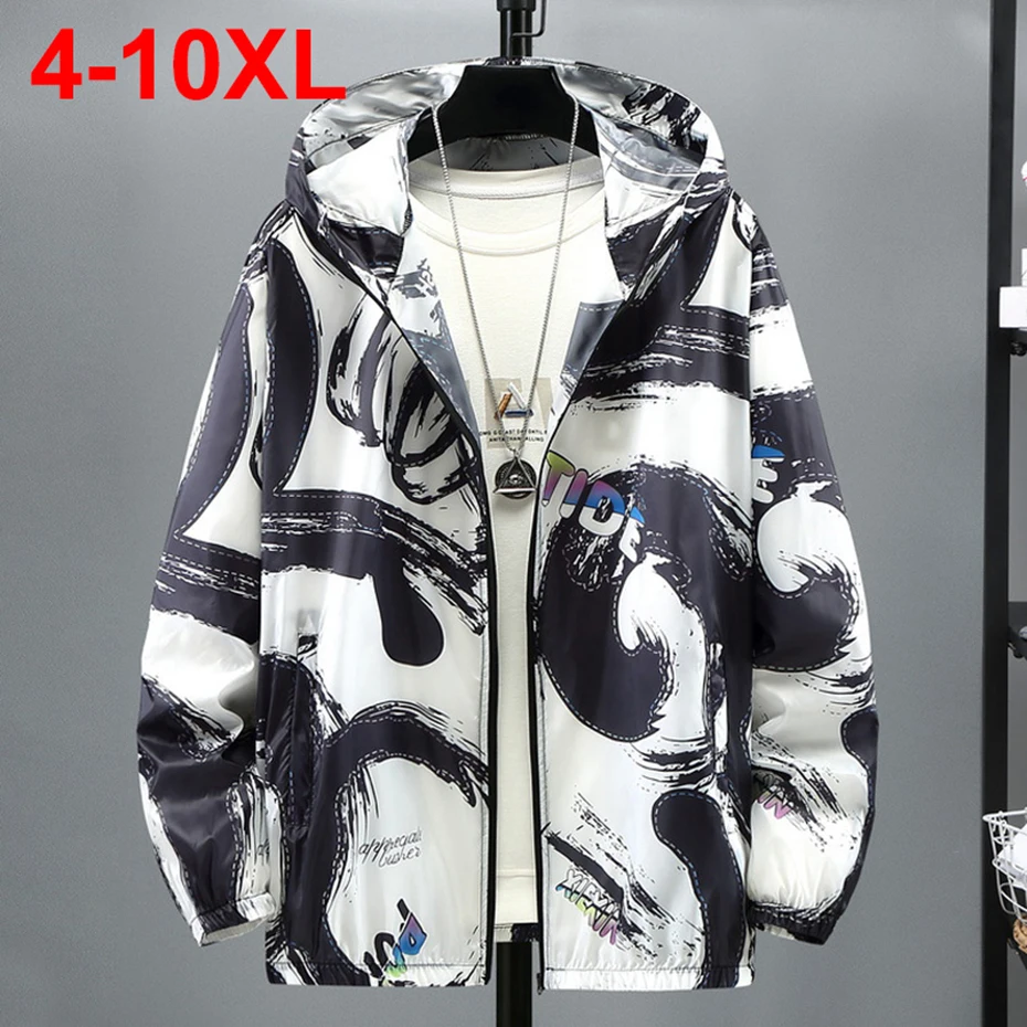 9XL 10XL Plus Size Men Summer Jackets Ice Silk Thin Sun Protection Ultra-Light Hooded Jacket Windbreaker Coat Big Size 8XL
9XL 10XL Plus Size Men Summer Jackets Ice Silk Thin Sun Protection Ultra-Light Hooded Jacket Windbreaker Coat Big Size 8XL