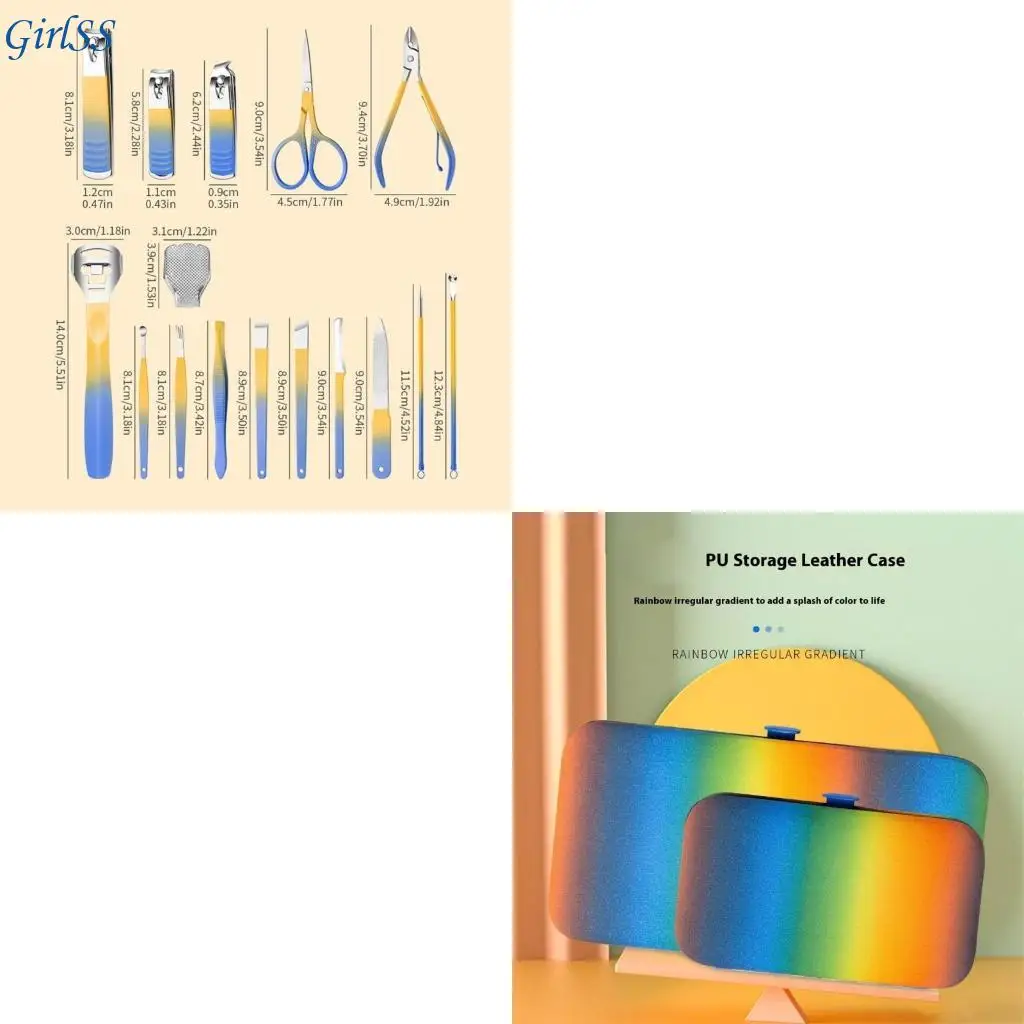 Набор для маникюра с противоскользящими ручками и футляром для ухода за ногтями T4MB
Набор для маникюра с противоскользящими ручками и футляром для ухода за ногтями T4MB