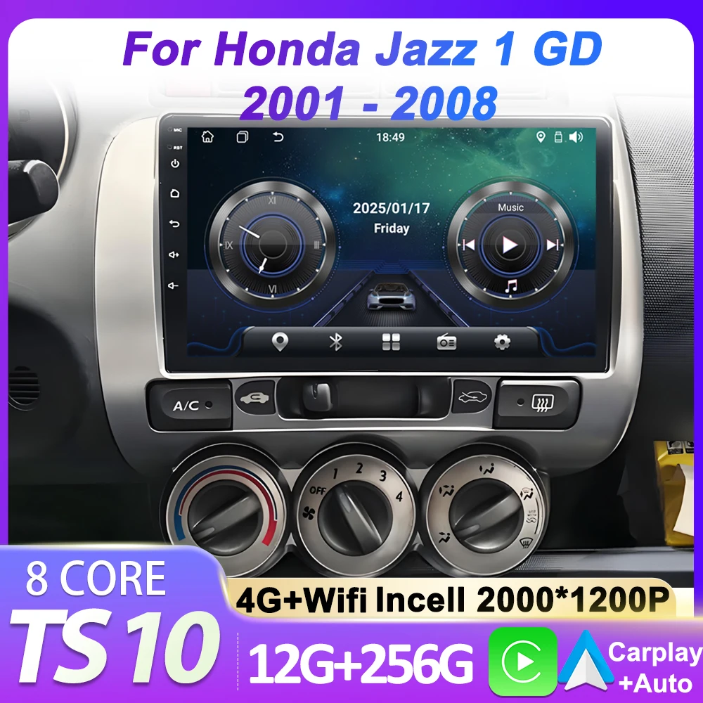 Bluetooth Car Radio Player For Honda Jazz 1 GD 2001 - 2008 Fit 1 2001 - 2009 AutoMotive Smart Car Systems Android Touch Screen
Bluetooth Car Radio Player For Honda Jazz 1 GD 2001 - 2008 Fit 1 2001 - 2009 AutoMotive Smart Car Systems Android Touch Screen