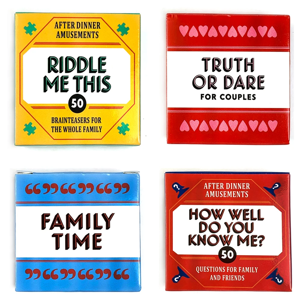 Mini Size Riddle Me This Card Game With 50 Fun Dilemmas (A Conversation Card Game Party Game For Adults And Families)
Mini Size Riddle Me This Card Game With 50 Fun Dilemmas (A Conversation Card Game Party Game For Adults And Families)
