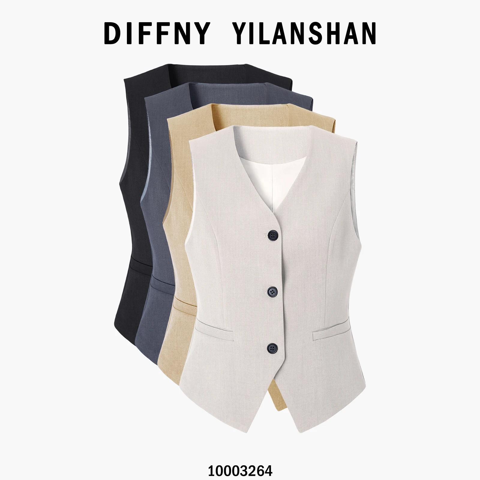 Women's Faionable Slim Fit Svel ort Vest 3264 Suit Sle Outerwear Casual Versatile Polyester Blend V-Ne
Women's Faionable Slim Fit Svel ort Vest 3264 Suit Sle Outerwear Casual Versatile Polyester Blend V-Ne