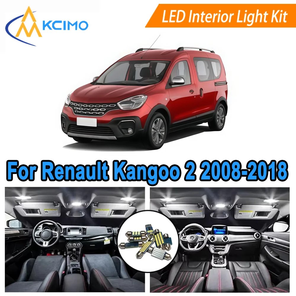 Interior Light Bulb Kit For Renault Kangoo 2 II MK2 2008-2018 Dome Map Door LED Lights Replacement Front and Rear Cabin
Interior Light Bulb Kit For Renault Kangoo 2 II MK2 2008-2018 Dome Map Door LED Lights Replacement Front and Rear Cabin