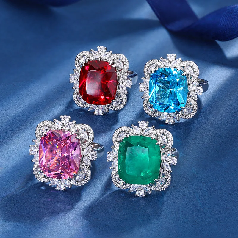 Jewelry Gold Plated European and American Fashion Imitation Colored Gems Fat Square 14*16 Ring for Women
Jewelry Gold Plated European and American Fashion Imitation Colored Gems Fat Square 14*16 Ring for Women