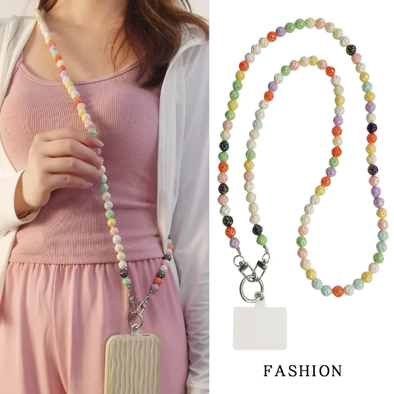Long Crossbody Lanyard Mobile Phone Hanging Rope Colorful Round Bead Hanging Chain Anti Loss Clip Style Phone Case Lanyard
Long Crossbody Lanyard Mobile Phone Hanging Rope Colorful Round Bead Hanging Chain Anti Loss Clip Style Phone Case Lanyard
