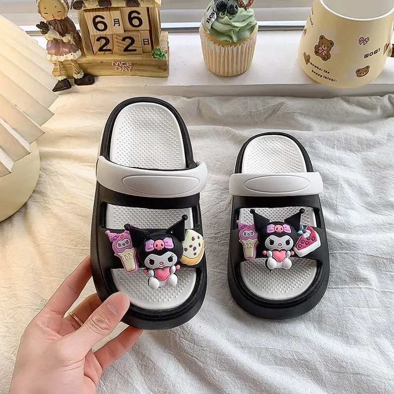 Sanrio Kuromi Children Slippers Summer Bathroom Student Go Out Leisure Sandal At Home Cartoon Kawaii Anime Fashion New Shoes Hot
Sanrio Kuromi Children Slippers Summer Bathroom Student Go Out Leisure Sandal At Home Cartoon Kawaii Anime Fashion New Shoes Hot