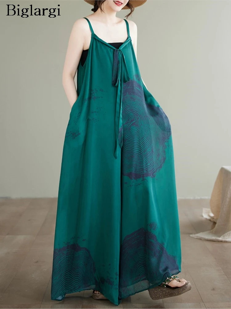 Oversized Summer Sleeveless Slip Jumpsuit Women Striped Print Fashion Wide Leg Ladies Jumpsuit Loose Casual Woman Jumpsuit
Oversized Summer Sleeveless Slip Jumpsuit Women Striped Print Fashion Wide Leg Ladies Jumpsuit Loose Casual Woman Jumpsuit