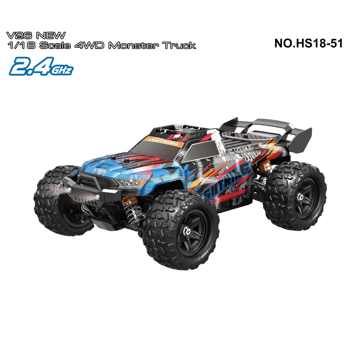 2026 New HS18-51 HS18-52 HS18-61 HS18-62 Model 1:18 Scale 4WD Full-Scale RC High-Speed Car 36 km/h Off-Road Truck RC Car Toy
2026 New HS18-51 HS18-52 HS18-61 HS18-62 Model 1:18 Scale 4WD Full-Scale RC High-Speed Car 36 km/h Off-Road Truck RC Car Toy