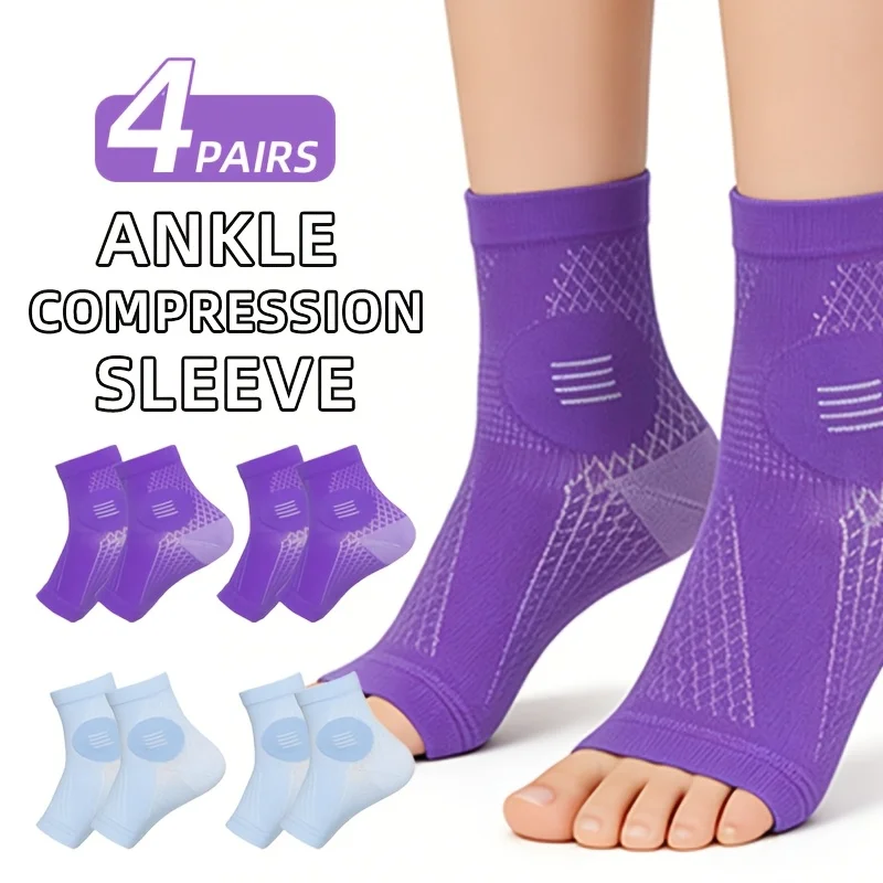 4 Pairs Ankle Socks, Ankle Support Elastic Sports Socks, Unisex Running & Fitness Socks, Breathable Pressure-Relief Daily Wear Socks
4 Pairs Ankle Socks, Ankle Support Elastic Sports Socks, Unisex Running & Fitness Socks, Breathable Pressure-Relief Daily Wear Socks