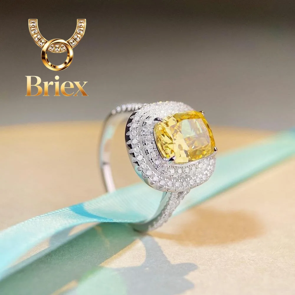 Briex Jewelry Luxury Solid Platinum PT950 Women's Diamond Ring Ring Full Diamond Moissanite Diamond Ring
Briex Jewelry Luxury Solid Platinum PT950 Women's Diamond Ring Ring Full Diamond Moissanite Diamond Ring