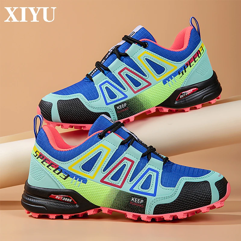 XIYU женская походная обувь, уличная обувь для бездорожья, стильная легкая повседневная велосипедная обувь, Нескользящая походная обувь для пар
XIYU женская походная обувь, уличная обувь для бездорожья, стильная легкая повседневная велосипедная обувь, Нескользящая походная обувь для пар