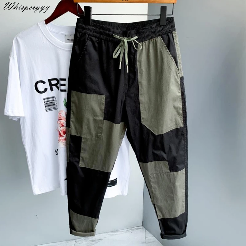 Korean Trend Cargo Pants Men's Fashion Brand Streetwear Loose Straight Leg Men's Casual Trousers Men Patchwork Patch Thin
Korean Trend Cargo Pants Men's Fashion Brand Streetwear Loose Straight Leg Men's Casual Trousers Men Patchwork Patch Thin