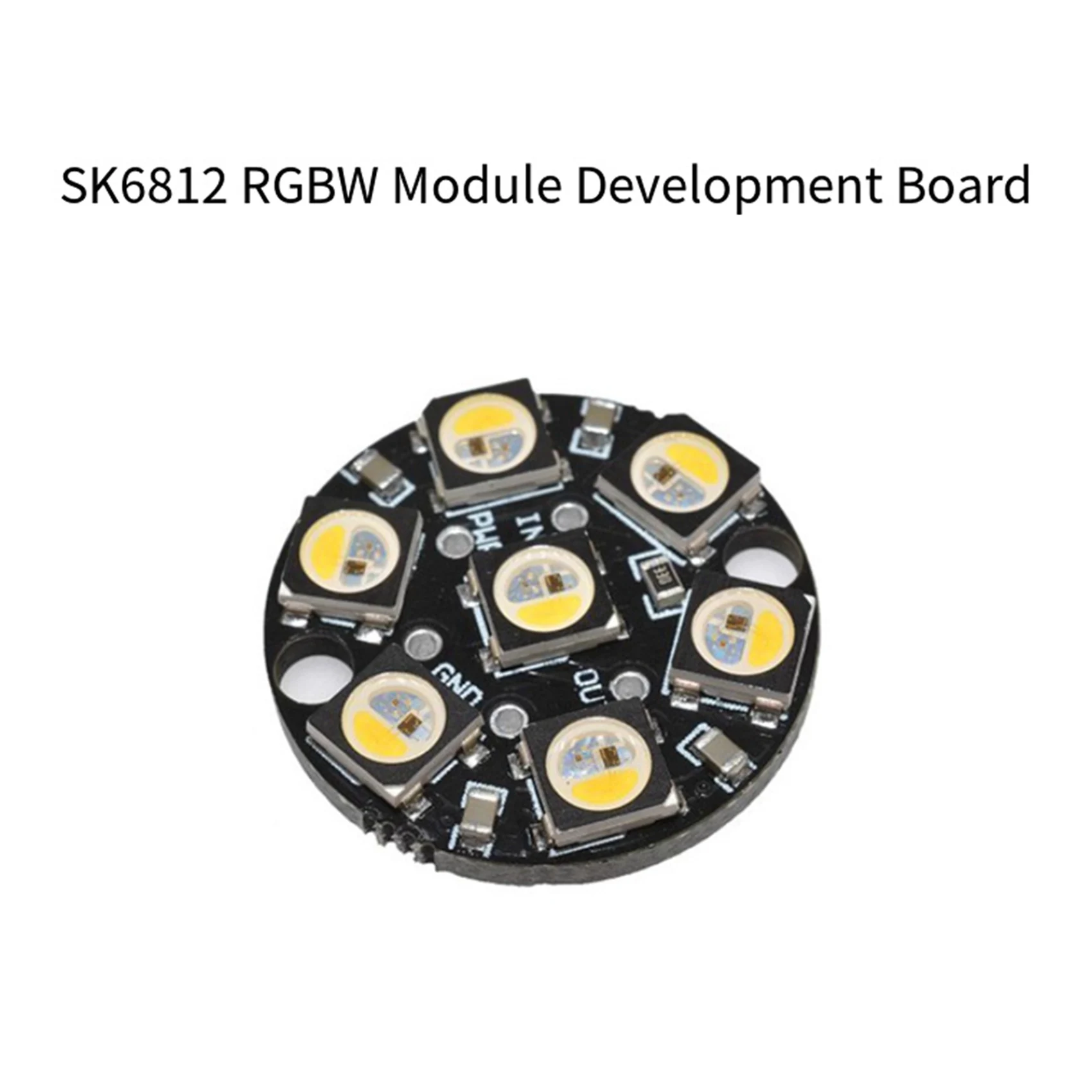【PROMOTION】2X SK6812 RGBW Round Full Color Black Single Point Single Control Ring Development Board 7 Bit DC5V
【PROMOTION】2X SK6812 RGBW Round Full Color Black Single Point Single Control Ring Development Board 7 Bit DC5V