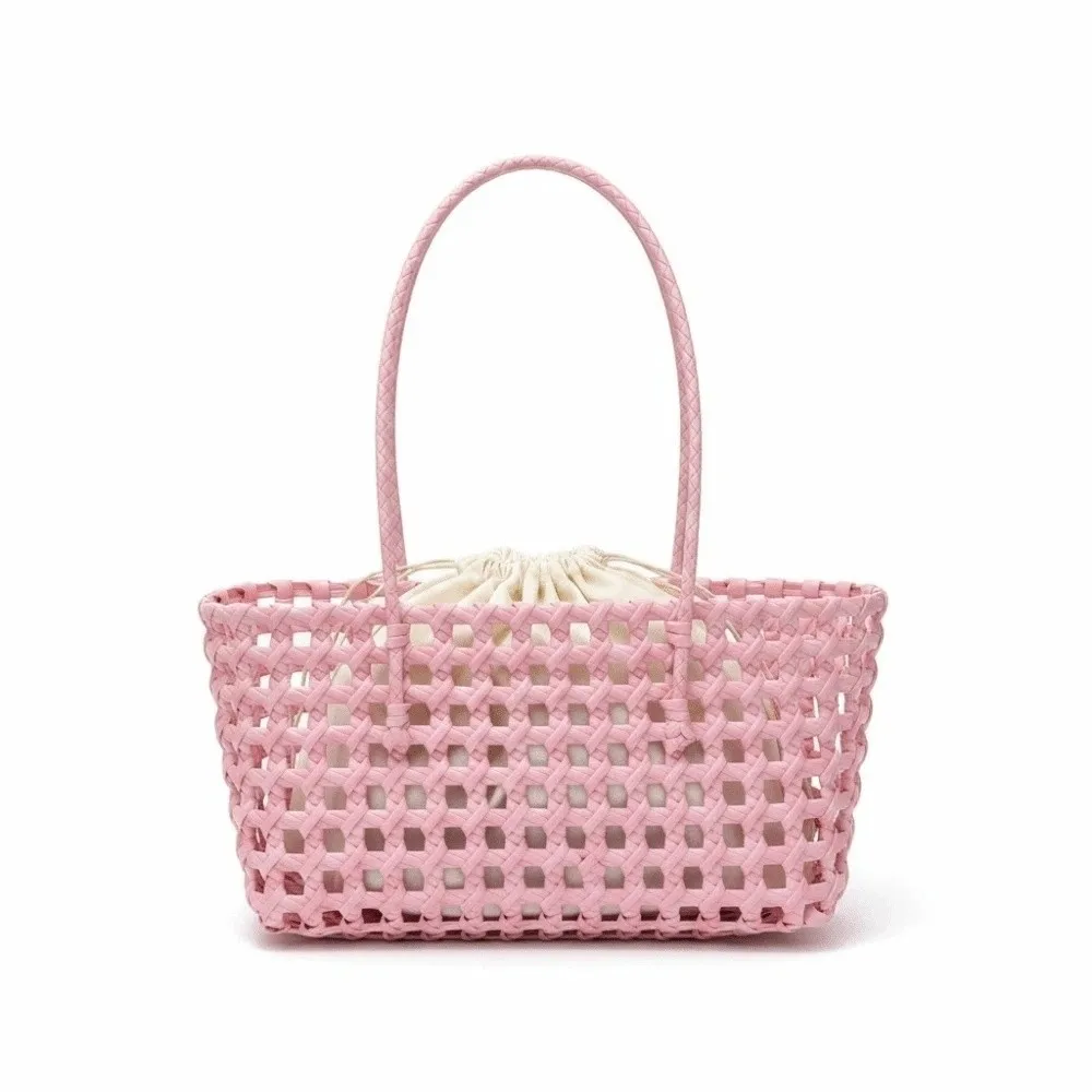 Lightweight Woven Basket Bag Large Capacity Vibrant Colors Hollow Out Tote Inner Pouch Soft Handle Handmade Handbag
Lightweight Woven Basket Bag Large Capacity Vibrant Colors Hollow Out Tote Inner Pouch Soft Handle Handmade Handbag
