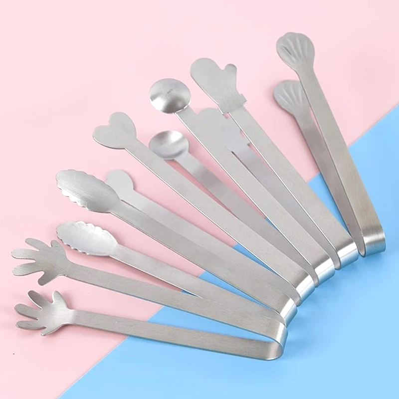 Stainless Steel Ice Tongs Bread Cake Clamps Salad Coffee Sugar Cubes Clips for Restaurant Bar Kitchen Tools Party Serving Tongs 
Stainless Steel Ice Tongs Bread Cake Clamps Salad Coffee Sugar Cubes Clips for Restaurant Bar Kitchen Tools Party Serving Tongs