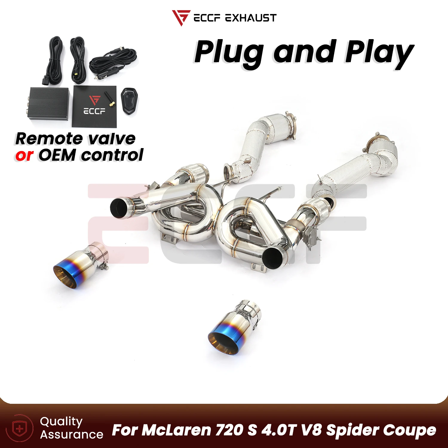 For McLaren 720 S 4.0T V8 Spider Coupe OEM VALVE Stainless Steel Complete exhaust with Roast blue tips Plug and Play
For McLaren 720 S 4.0T V8 Spider Coupe OEM VALVE Stainless Steel Complete exhaust with Roast blue tips Plug and Play
