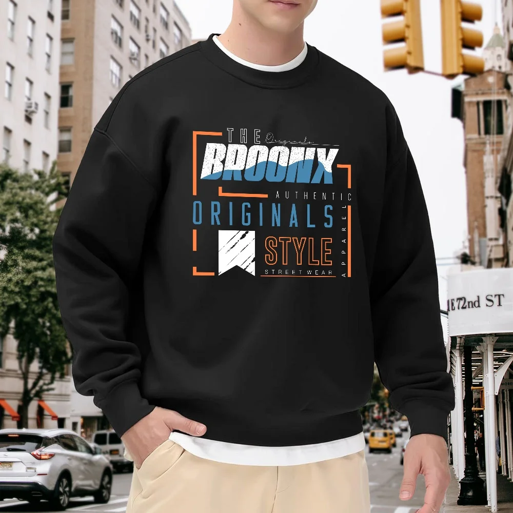 Men's Black Crew Neck Loose Sweatshirt with Letter Print, Street Fashion Top, Everyday Casual Versatile Style, Comfortable and Breathable Trendy Item
Men's Black Crew Neck Loose Sweatshirt with Letter Print, Street Fashion Top, Everyday Casual Versatile Style, Comfortable and Breathable Trendy Item