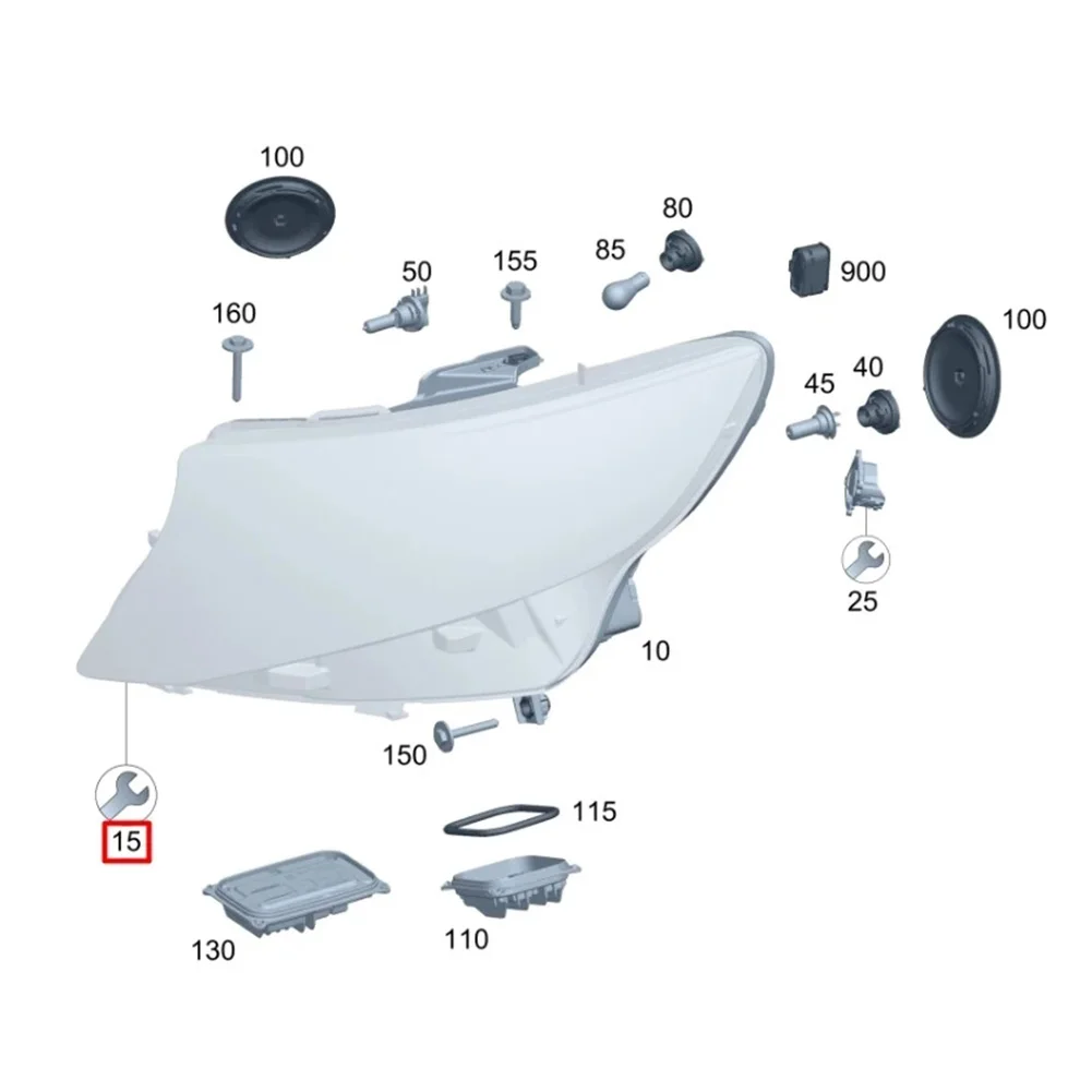 Replacement Front Left Headlight Mounting Bracket Kit For Mercedes Vito W447 ABS Plastic OE A4478201200 Quick Install
Replacement Front Left Headlight Mounting Bracket Kit For Mercedes Vito W447 ABS Plastic OE A4478201200 Quick Install