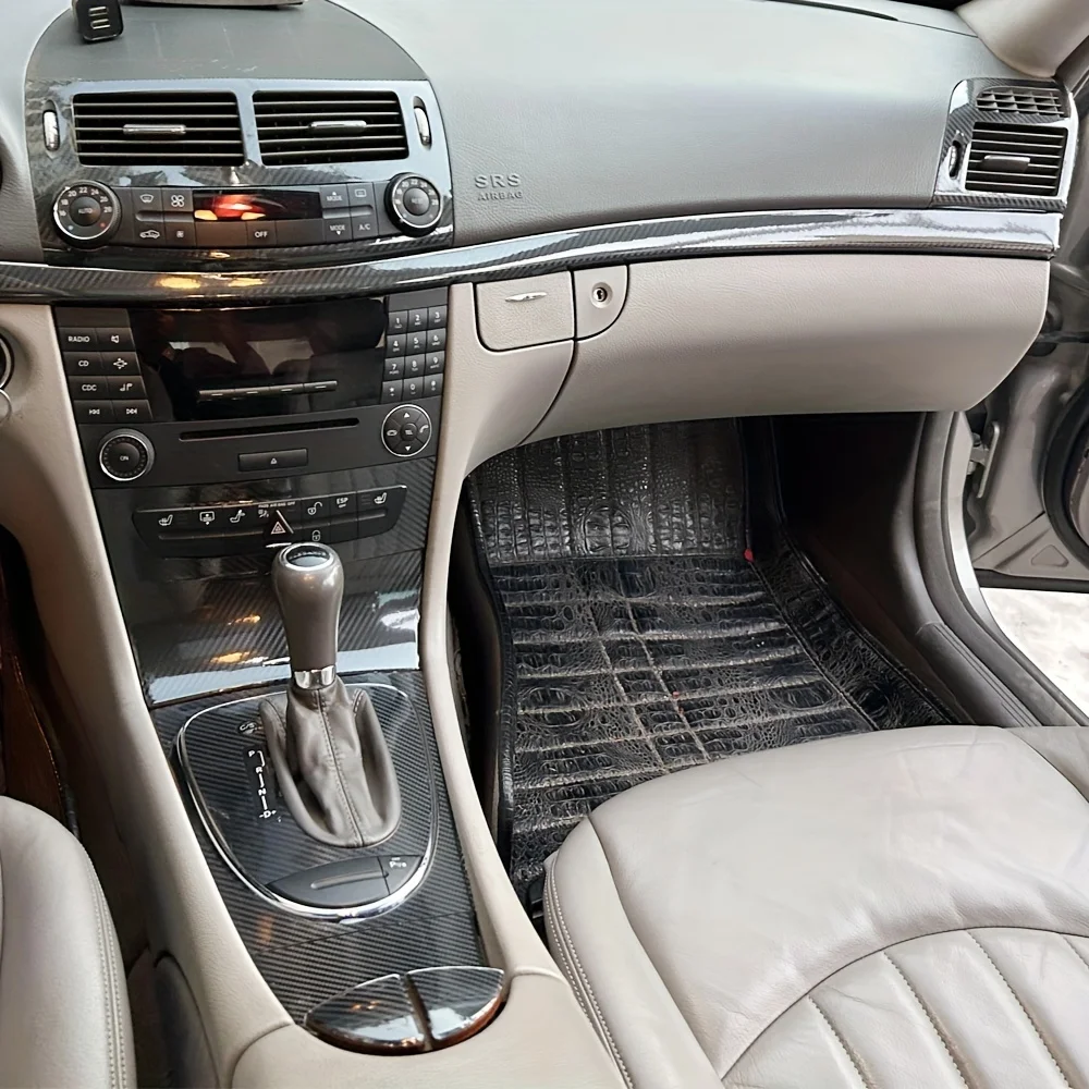 Carbon Fiber Stickers for Mercedes Benz E-Class W211 (2003-2008) Center Console and Gear Door Scratch Protection Film
Carbon Fiber Stickers for Mercedes Benz E-Class W211 (2003-2008) Center Console and Gear Door Scratch Protection Film