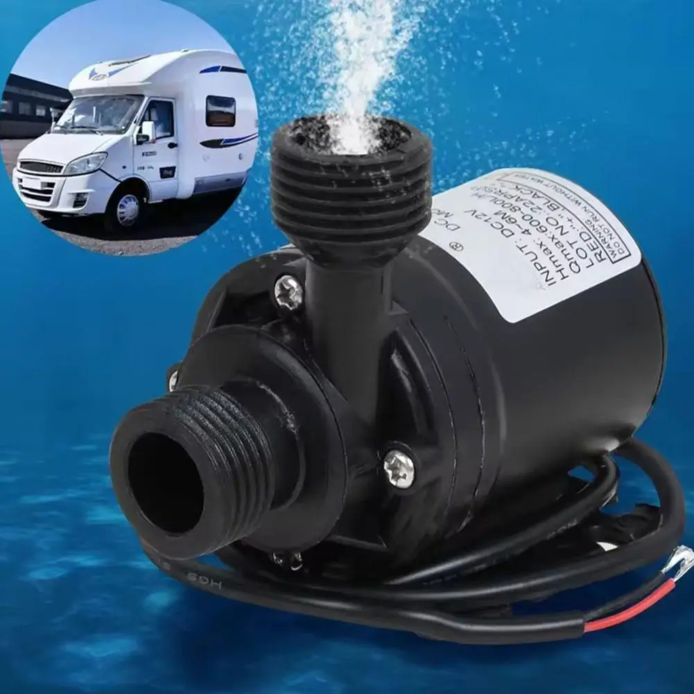 DC 12V Brushless Water Pump 1/2'' Male Thread Centrifugal Submersible Pump 800L/H 210GPH 4M/13ft For RV Accessories S1X1
DC 12V Brushless Water Pump 1/2'' Male Thread Centrifugal Submersible Pump 800L/H 210GPH 4M/13ft For RV Accessories S1X1